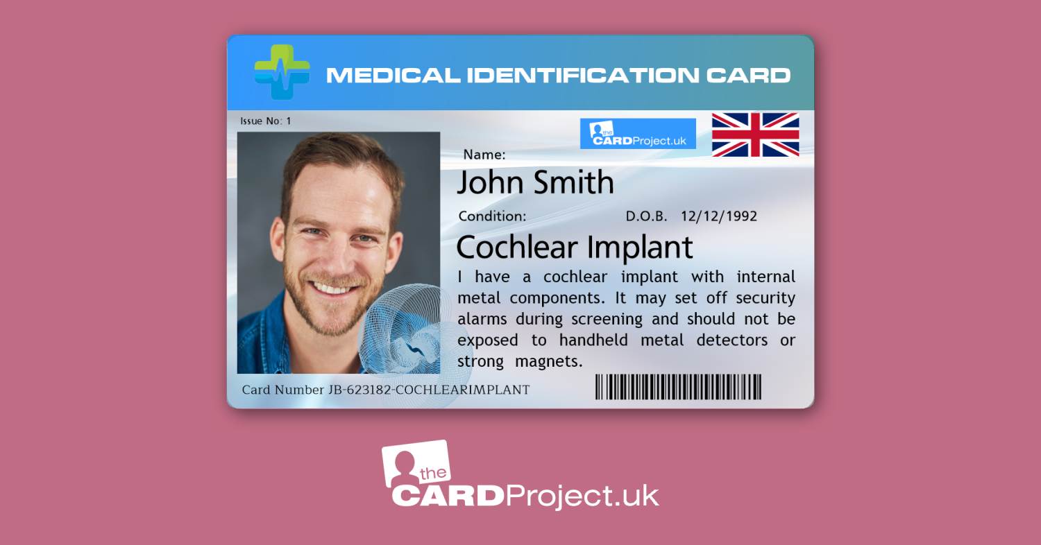 Cochlear Implant Premium Photo ID Card (FRONT)